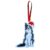 Santa Hat Border Collie Ornament – Cute Felt Dog Christmas Décor