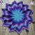 Handmade Purple Multi Bright Rainbow Star Blanket – Acrylic Yarn