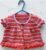 Hand- knitted sleeveless baby cardigan. Approx 6 to 9 mths. All proceeds to The Stroke Association