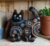 Made to order.Black cat decoration. Hand embroidered and filled with lavender. All proceeds to The Stroke Association