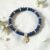 Dark Blue Beaded Stretch Bracelet