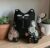 Made to order.Black cat decoration. Hand embroidered with vintage, crocheted lace fabric.Filled with lavender. All proceeds to The Stroke Association .