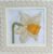 Hand embroidered daffodil in a frame. All proceeds to The Stroke Association