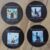 Set of 4 “Life as a Disabled Person” Stickers by artist Emma Major