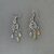 Handcrafted Silver Chandelier Dangle Earrings with Ethiopian Opal Beads