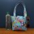 Small Handmade Hummingbird Handbag – Colourful Fabric Purse with Magnetic Closure | Eco-Friendly Lightweight Tote Bag