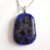 Unique One-of-a-Kind Handmade Royal Blue and Black Fused Glass Pendant Necklace