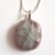 Unique One-of-a-Kind Handmade Mink and Pearl Fused Glass Pendant Necklace