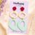 Milk Bar Polymer Clay Earrings – 1950s Inspired Pastel Mint, Yellow & Raspberry Statement Earrings UK
