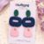 Ration Book Polymer Clay Earrings – 1940s Inspired Green, Navy & Blush Statement Earrings UK