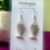 Skyline Ripplefish Earrings Handmade UK Lightweight Statement Earrings Blue Wave Pattern Polymer Clay Jewellery Gift for Her
