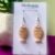 Honeycomb Gleamfish Earrings Handmade UK Lightweight Statement Earrings Gold Pattern Polymer Clay Jewellery Gift for Her
