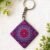 Mandala Keyring – Handmade Boho Keychain UK – Colourful Bag Charm – Lollygag Gifts