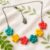 Retro Flower Chain Necklace – Handmade Colourful Floral Jewellery UK