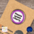 “Please Speak Clearly” Stainless Steel Pin Badge – 25mm