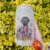 Personalised Pet Portrait Frosted Glass Can Cup with Wildflowers or Pastel Flowers