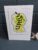 Yellow and Green Leaf-Stem Watercolour Card