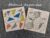 Abstract Shapes duo – Pack 2 blank greeting cards with envelopes