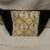 Handmade Queen Bee Cotton Fabric Washbag with Vinyl Sides – Yellow Waterproof Interior – 7 Inches Tall