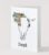 Hand-Drawn Floral Ox Card: Symbol of Strength and Resilience