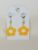 Flower Shaped Resin Earrings – Glow in the Dark