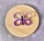 Purple Beaded Butterfly Magnet