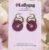 Damson Spiral Hoop Earrings – Deep Berry Polymer Clay Hoops UK
