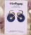 Lyons Blue Spiral Hoop Earrings – Deep Blue Polymer Clay Hoops UK
