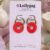 Poppy Red Spiral Hoop Earrings – Bold Red Polymer Clay Hoops UK