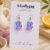 Fountain Tile Polymer Clay Earrings – Carnival Pink & Azure Blue Handmade Tile Earrings UK