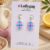 Petal Tile Polymer Clay Earrings – Pink Floral & Cobalt Blue Handmade Tile Earrings UK