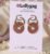 Bronze Brown Spiral Hoop Earrings – Warm Neutral Polymer Clay Hoops UK
