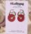 Chili Oil Spiral Hoop Earrings – Warm Red Orange Polymer Clay Hoops UK
