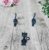 Enchanting Black Cat Jewelry Set with Green Eyes – Exquisite Embroidered Lace Necklace & Earrings