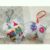 Set of 2 Hand Embroidered Christmas Tree Decorations, cheeky elves and baubles designs