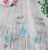 Charming Embroidered Daisy Flower Necklace & Earring Set