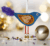 Festive bird decoration hanging. Purple.All proceeds to the Stroke Association