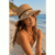 Hand embroidered Straw Hat with daisies, ladies headwear