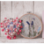 Floral and Beaded Pink Hanging Heart Decoration