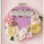 Felt Flower adorned Embroidery Hoop Art with caption ‘Every flower blooms in its own time.’