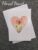Floral Heart – single blank greeting card with envelope