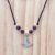 Silver Plated Crystal Butterfly Necklace