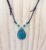 Blue Apatite Teardrop Necklace