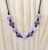 18-Inch Purple & Lilac Crackle Bead Necklace