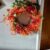 Large 42cm Artificial Flower Wreath on 30cm Straw Base with fairy lights- Beautiful Home Decor Accent