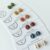 Handmade Polymer Clay Knitted Pattern Stud Earrings – Autumn Collection