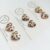Handmade Leopard Print Heart Studs with Titanium Posts