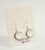 Silver Crescent Half Moon Earrings on 925 Silver Wires
